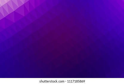 Dark Purple vector blurry hexagon texture. Geometric illustration in Origami style with gradient.  The best triangular design for your business.