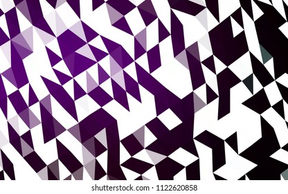 Dark Purple vector blurry hexagon texture. Triangular geometric sample with gradient.  The polygonal design can be used for your web site.