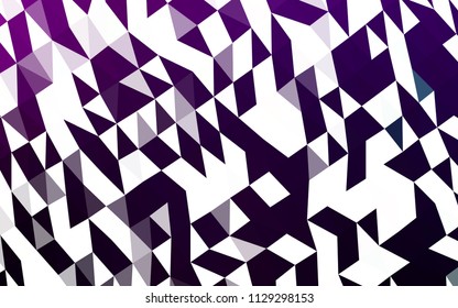 Dark Purple vector blurry hexagon template. A vague abstract illustration with gradient. Triangular pattern for your business design.