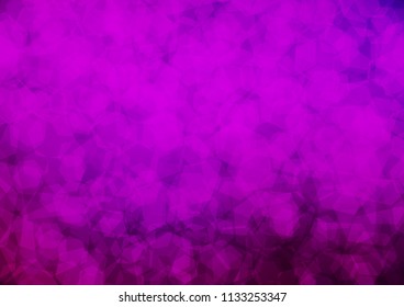 Dark Purple vector blurry hexagon background. Glitter abstract illustration with an elegant design. The template can be used as a background for cell phones.
