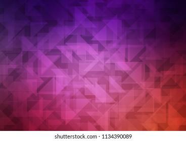 Dark Purple vector blurry hexagon texture. Colorful illustration in abstract style with gradient. The elegant pattern can be used as part of a brand book.