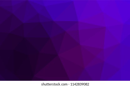 Dark Purple vector blurry hexagon texture. A vague abstract illustration with gradient. The best triangular design for your business.