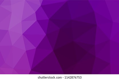 Dark Purple vector blurry hexagon texture. Brand new colored illustration in blurry style with gradient. The best triangular design for your business.