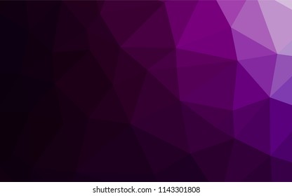 Dark Purple vector blurry hexagon texture. Brand new colored illustration in blurry style with gradient. The template can be used as a background for cell phones.