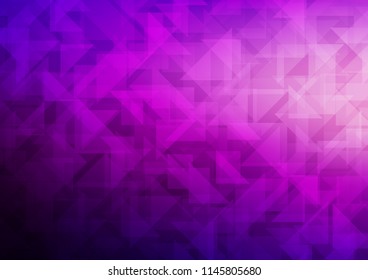 Dark Purple vector blurry hexagon pattern. Shining colored illustration in a Brand new style. The elegant pattern can be used as part of a brand book.
