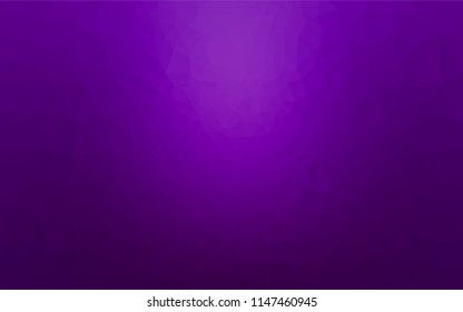 Dark Purple vector blurry hexagon pattern. Geometric illustration in Origami style with gradient.  Triangular pattern for your business design.