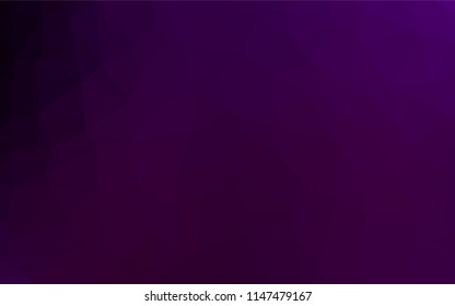 Dark Purple vector blurry hexagon template. A vague abstract illustration with gradient. Brand new style for your business design.