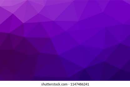 Dark Purple vector blurry hexagon pattern. Colorful illustration in abstract style with gradient. The completely new template can be used for your brand book.