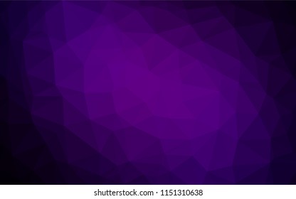Dark Purple vector blurry hexagon pattern. Colorful abstract illustration with gradient. The completely new template can be used for your brand book.
