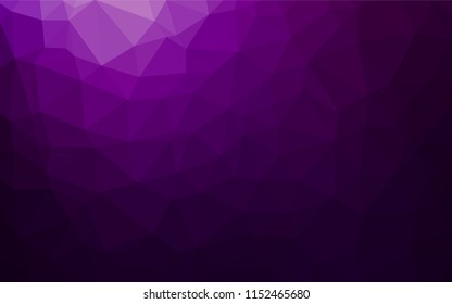 Dark Purple vector blurry hexagon pattern. A completely new color illustration in a vague style. The textured pattern can be used for background.
