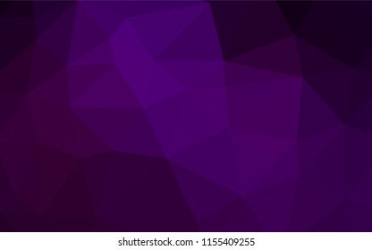 Dark Purple vector blurry hexagon pattern. Brand new colored illustration in blurry style with gradient. The polygonal design can be used for your web site.