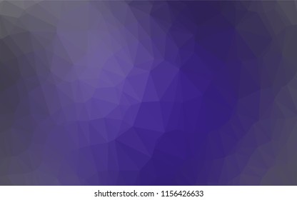 Dark Purple vector blurry hexagon pattern. An elegant bright illustration with gradient. The best triangular design for your business.
