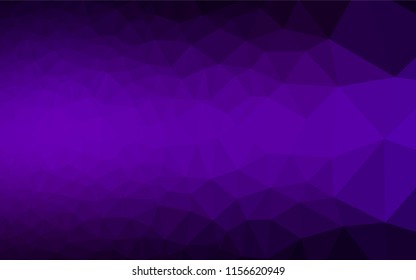 Dark Purple vector blurry hexagon pattern. Shining colored illustration in a Brand new style. Brand new design for your business.