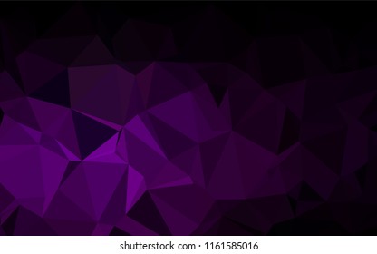 Dark Purple vector blurry hexagon template. Brand new colored illustration in blurry style with gradient. The completely new template can be used for your brand book.
