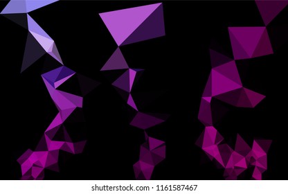 Dark Purple vector blurry hexagon pattern. Shining colored illustration in a Brand new style. A new texture for your design.