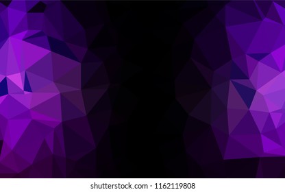 Dark Purple vector blurry hexagon template. Brand new colored illustration in blurry style with gradient. Brand new design for your business.