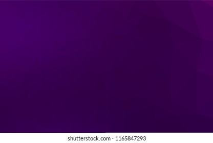 Dark Purple vector blurry hexagon template. Creative geometric illustration in Origami style with gradient. Brand new style for your business design.