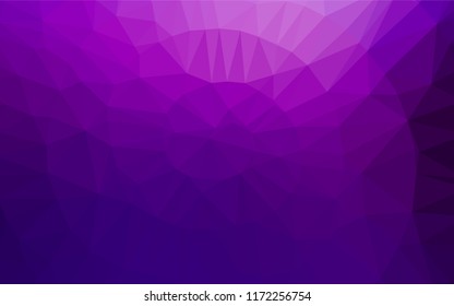 Dark Purple vector blurry hexagon texture. A sample with polygonal shapes. The elegant pattern can be used as part of a brand book.