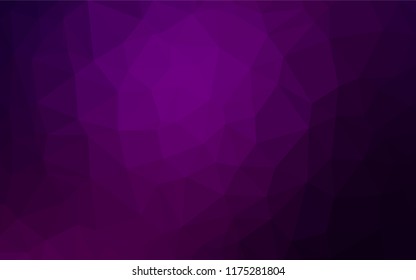Dark Purple vector blurry hexagon texture. An elegant bright illustration with gradient. Brand new style for your business design.