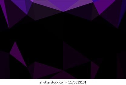 Dark Purple vector blurry hexagon texture. A vague abstract illustration with gradient. A new texture for your design.