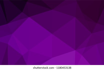 Dark Purple vector blurry hexagon template. Creative illustration in halftone style with gradient. Brand new design for your business.