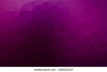 Dark Purple vector blurry hexagon texture. Glitter abstract illustration with an elegant design. The completely new template can be used for your brand book.