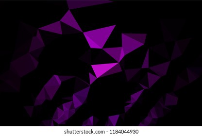 Dark Purple vector blurry hexagon template. Colorful illustration in abstract style with gradient. Brand new style for your business design.