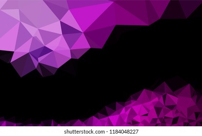 Dark Purple vector blurry hexagon texture. An elegant bright illustration with gradient. A new texture for your design.