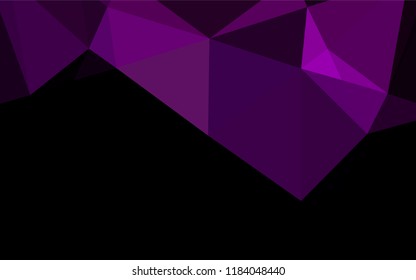 Dark Purple vector blurry hexagon texture. Colorful illustration in abstract style with gradient. Brand new design for your business.
