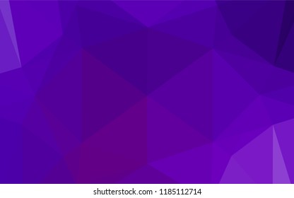 Dark Purple vector blurry hexagon texture. Creative geometric illustration in Origami style with gradient. A completely new design for your business.