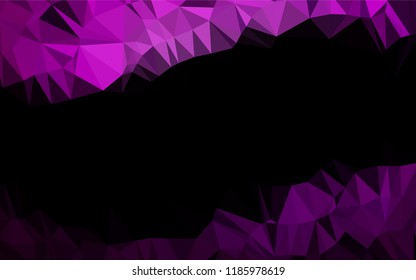 Dark Purple vector blurry hexagon template. Glitter abstract illustration with an elegant design. The completely new template can be used for your brand book.