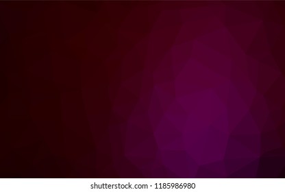 Dark Purple vector blurry hexagon pattern. Modern geometrical abstract illustration with gradient. The completely new template can be used for your brand book.
