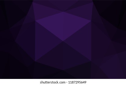 Dark Purple vector blurry hexagon pattern. Shining colored illustration in a Brand new style. The completely new template can be used for your brand book.