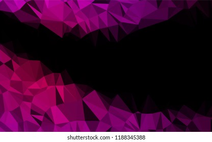Dark Purple vector blurry hexagon pattern. An elegant bright illustration with gradient. Brand new design for your business.