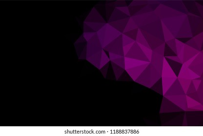 Dark Purple vector blurry hexagon texture. Glitter abstract illustration with an elegant design. The elegant pattern can be used as part of a brand book.