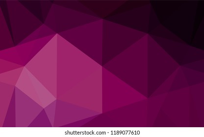 Dark Purple vector blurry hexagon texture. Colorful illustration in abstract style with gradient. The elegant pattern can be used as part of a brand book.