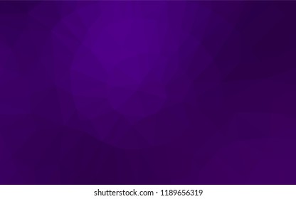 Dark Purple vector blurry hexagon texture. Creative illustration in halftone style with gradient. The template can be used as a background for cell phones.