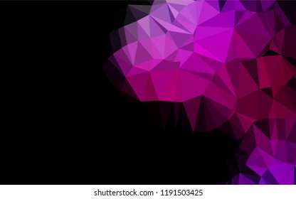 Dark Purple vector blurry hexagon texture. Colorful abstract illustration with gradient. The textured pattern can be used for background.