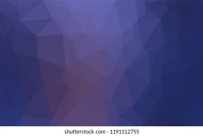 Dark Purple vector blurry hexagon template. Modern geometrical abstract illustration with gradient. Brand new design for your business.