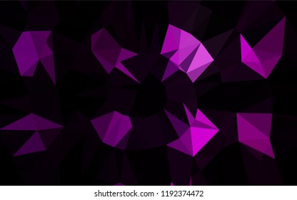 Dark Purple vector blurry hexagon pattern. Shining colored illustration in a Brand new style. The elegant pattern can be used as part of a brand book.