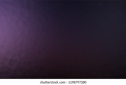 Dark Purple vector blurry hexagon template. A vague abstract illustration with gradient. The elegant pattern can be used as part of a brand book.