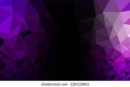 Dark Purple vector blurry hexagon texture. A completely new color illustration in a vague style. The elegant pattern can be used as part of a brand book.