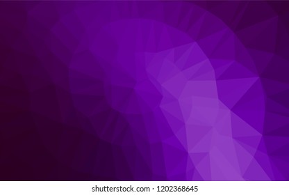 Dark Purple vector blurry hexagon texture. Colorful illustration in abstract style with gradient. The template can be used as a background for cell phones.