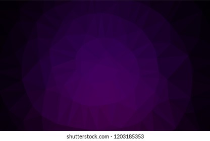 Dark Purple vector blurry hexagon texture. Shining colored illustration in a Brand new style. Brand new style for your business design.