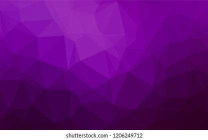 Dark Purple vector blurry hexagon template. A completely new color illustration in a vague style. The polygonal design can be used for your web site.