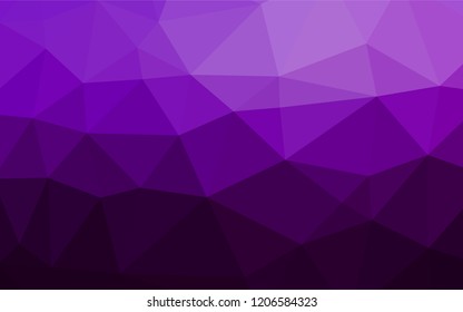 Dark Purple vector blurry hexagon template. An elegant bright illustration with gradient. Brand new style for your business design.
