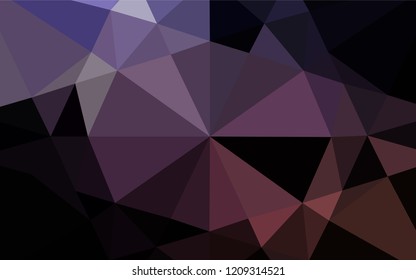 Dark Purple vector blurry hexagon template. Glitter abstract illustration with an elegant design. The best triangular design for your business.