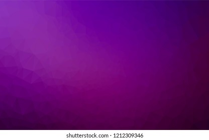 Dark Purple vector blurry hexagon texture. An elegant bright illustration with gradient. A completely new design for your business.