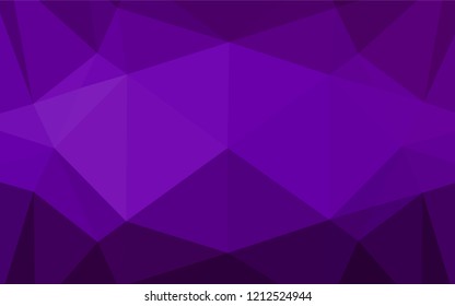 Dark Purple vector blurry hexagon pattern. Colorful illustration in abstract style with gradient. A new texture for your design.
