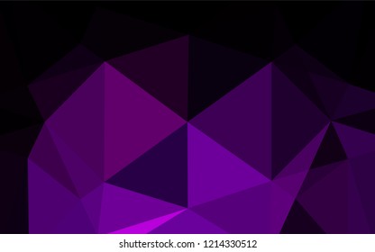 Dark Purple vector blurry hexagon texture. Glitter abstract illustration with an elegant design. A new texture for your design.